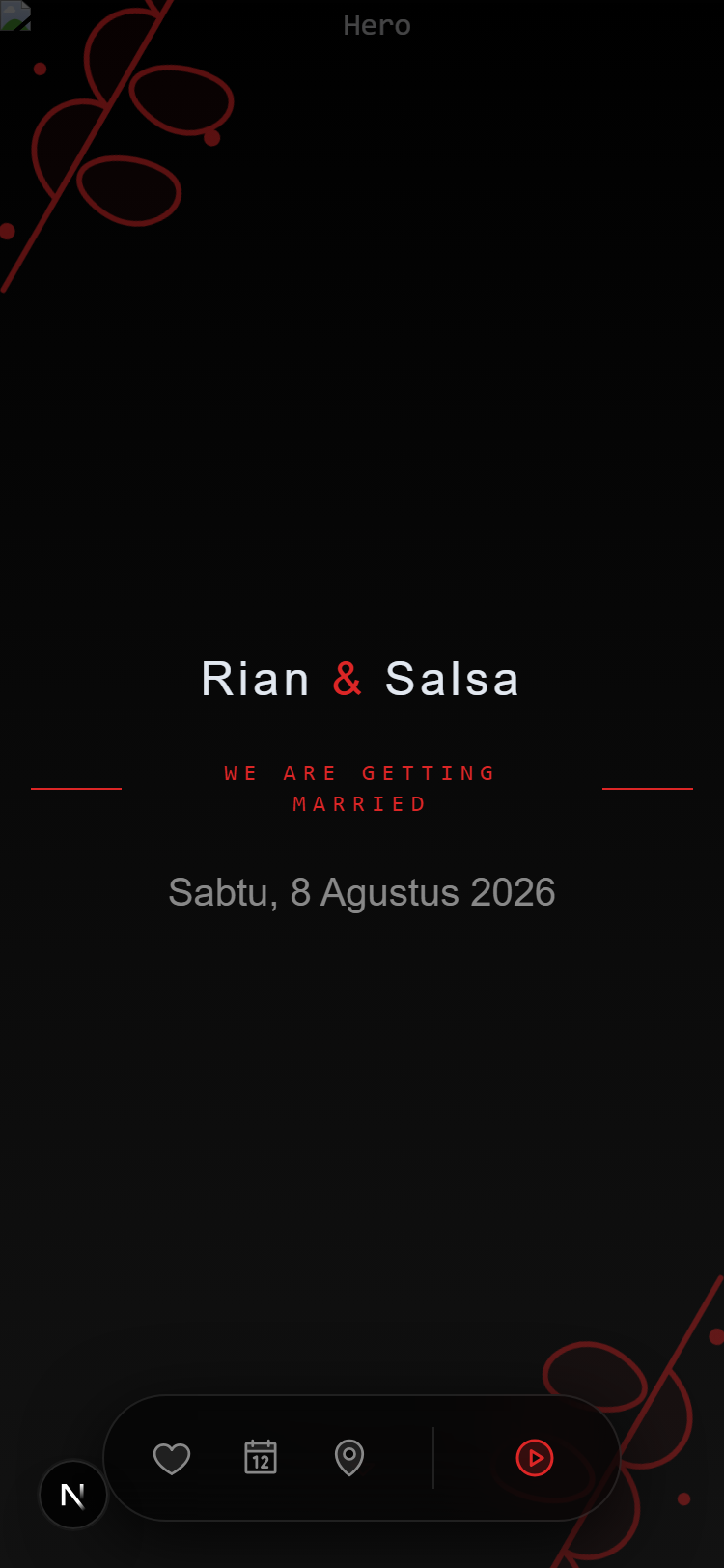 Mockup tema Cinematic 2D Parallax